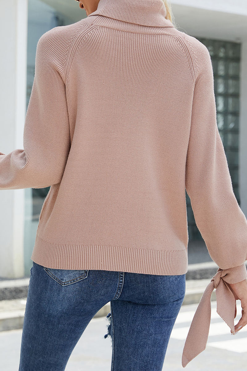 Casual Solid Frenulum O Neck Sweaters