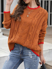 CiciCloth Casual Striped Patchwork O Neck Tops