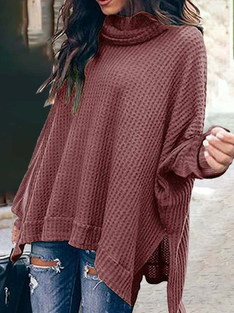 Casual Solid Color Turtleneck Sweaters(5 Colors)