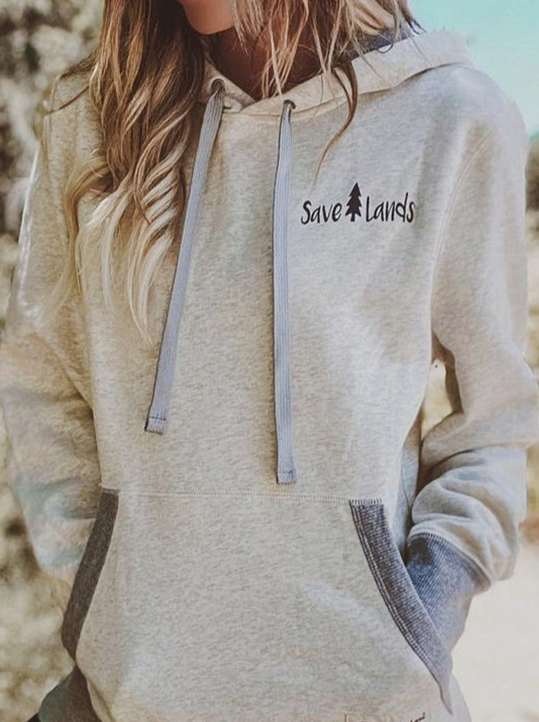 Casual Letter Printing Hooded Collar Tops