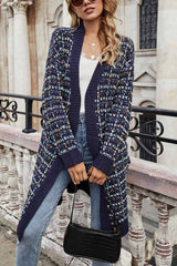 Colorful  Contrast Knit Coat Sweaters Cardigans