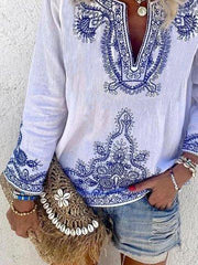 White V Neck Casual Shirts & Tops