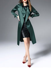 Woman Polyester Customized Material Trench Coats