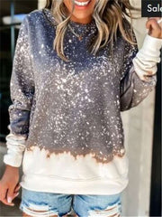 Fashion Casual Print Round neck Long sleeve Sweatshirts