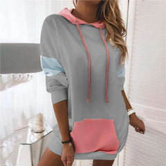 Casual Plus Gored Long sleeve Hoodies Sweatshirts
