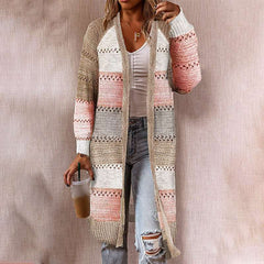 Fashion Gored Long sleeve Knit Coats