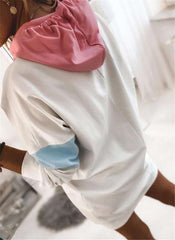 Casual Plus Gored Long sleeve Hoodies Sweatshirts
