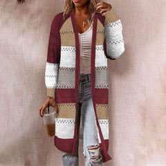 Fashion Gored Long sleeve Knit Coats