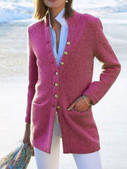 Casual Cotton-Blend Long Sleeve Outerwear Coats for women