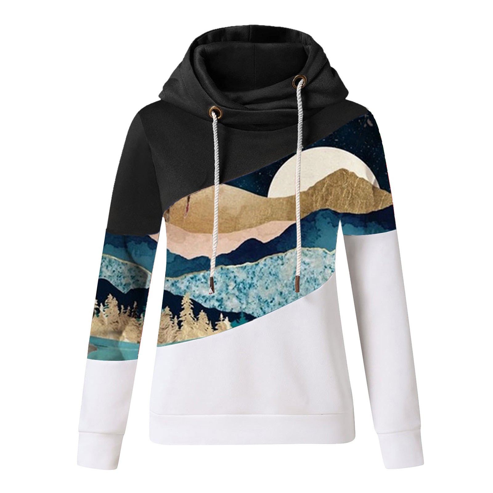 Fashion Print Long sleeve Hoodies Sweatshirts