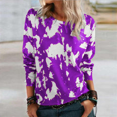 Fashion Print Round neck Long sleeve T-Shirts