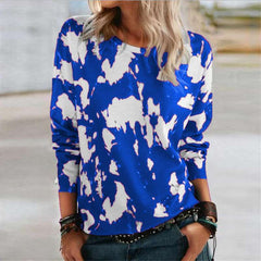 Fashion Print Round neck Long sleeve T-Shirts