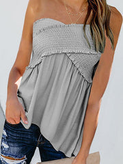 Casual Sexy Style Sleeveless Women T-Shirts