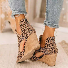 Fashion Leopard printed women chic Sandals