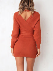 Sexy Long Sleeve Woman Autumn Bodycon Dress