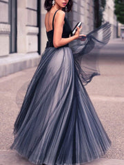 Black V Neck Woman Sexy Elegant With Bowknot Evening Dress