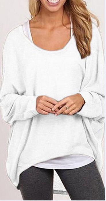 Women Loose Irregular Knit T-Shirts