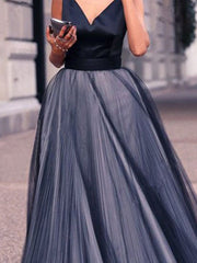 Black V Neck Woman Sexy Elegant With Bowknot Evening Dress