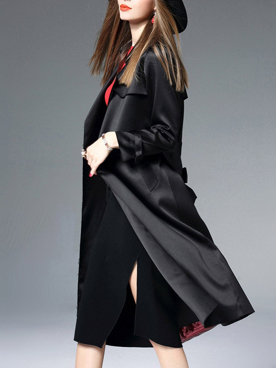 Woman Polyester Customized Material Trench Coats