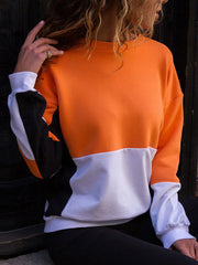 Round Neck Assorted Colors Simier Sweatshirts