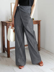 Elegant Women stripe long pants