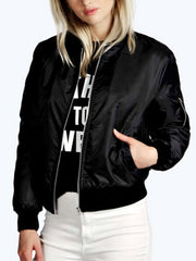 Cool Woman Plain Autumn Long Sleeve Jacket