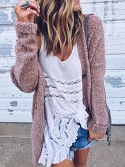 Autumn Loose Long Sleeved Woman Cardigan