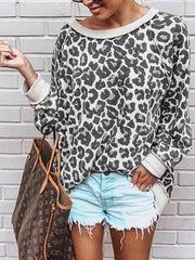 Colorful Leopard Autumn Long Sleeve Sweatshirts