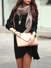 Round Neck Plain Decorative Button Bodycon Dress