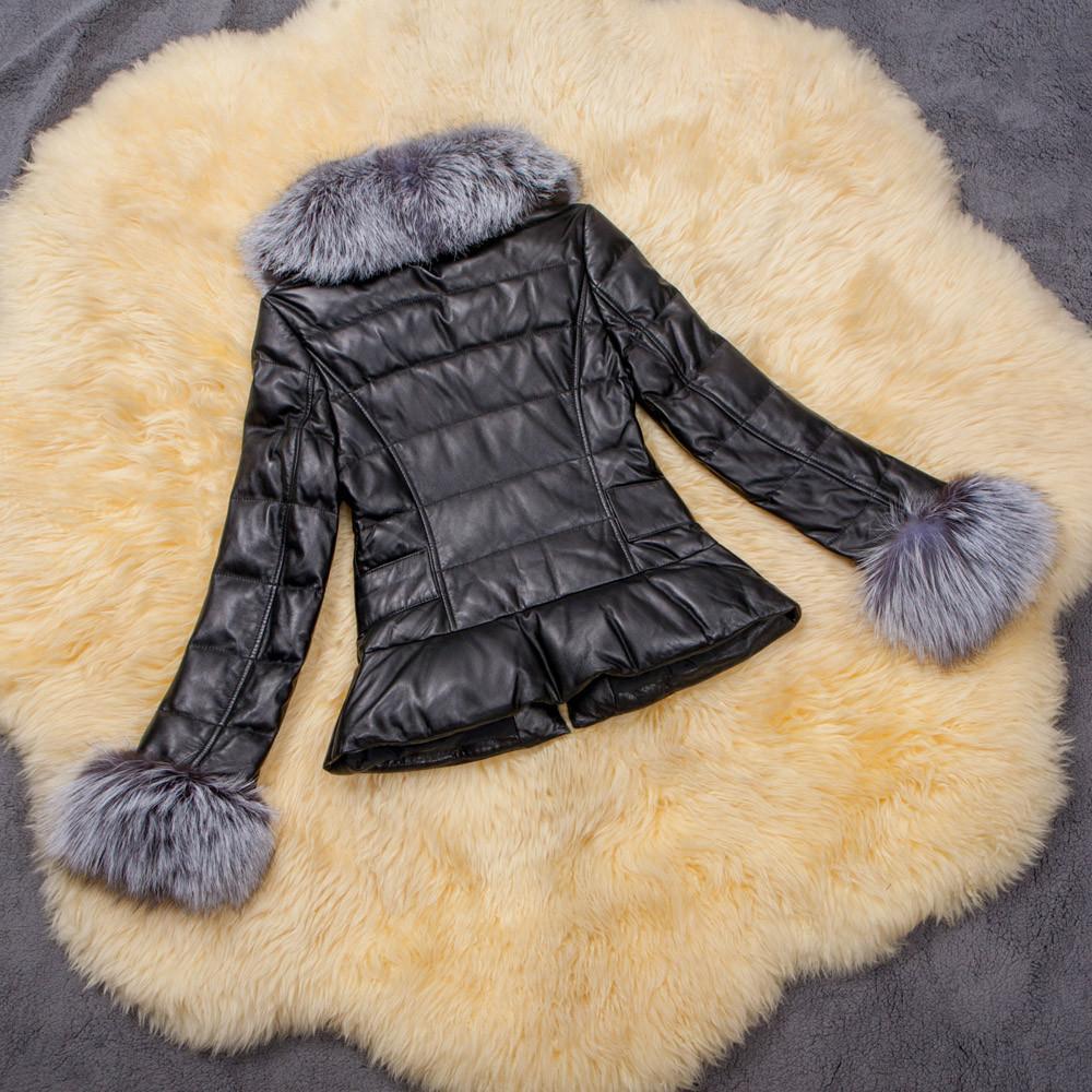 Winter Down Cotton Parka Fur Collar Zipper Coat Jacket Outwear