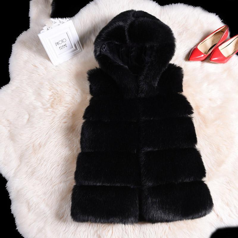 Women's High-Grade Faux Fur Coat Vest Jacket