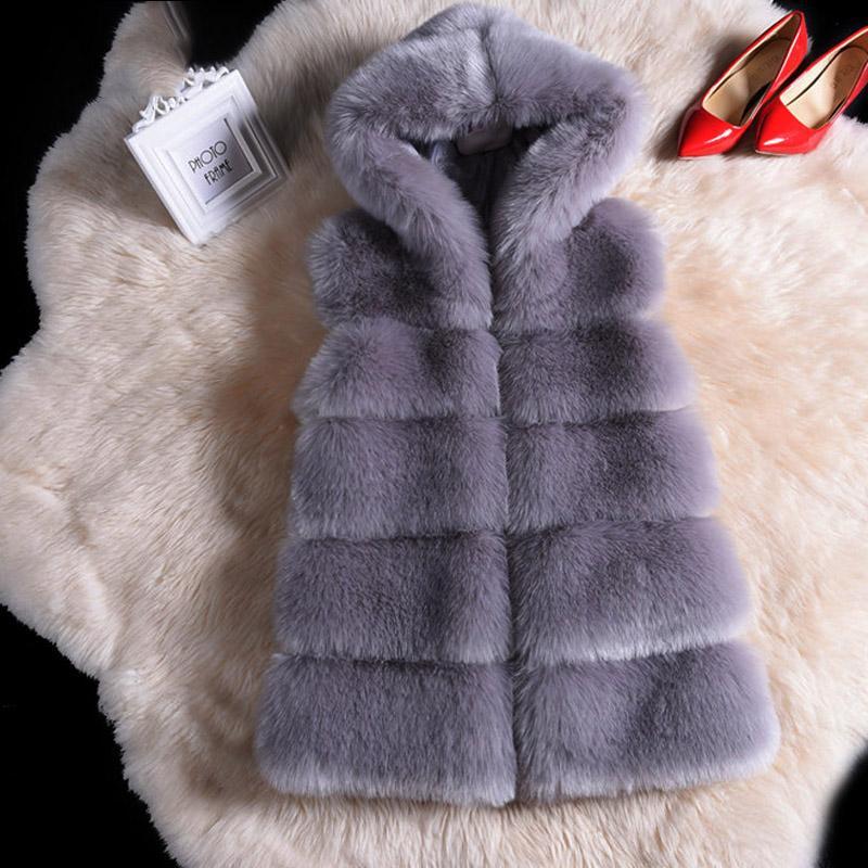 Women's High-Grade Faux Fur Coat Vest Jacket