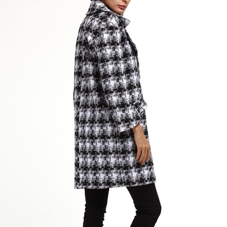 Women's Classic Style Woolen Coat Outwear