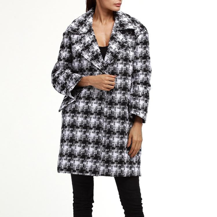 Women's Classic Style Woolen Coat Outwear