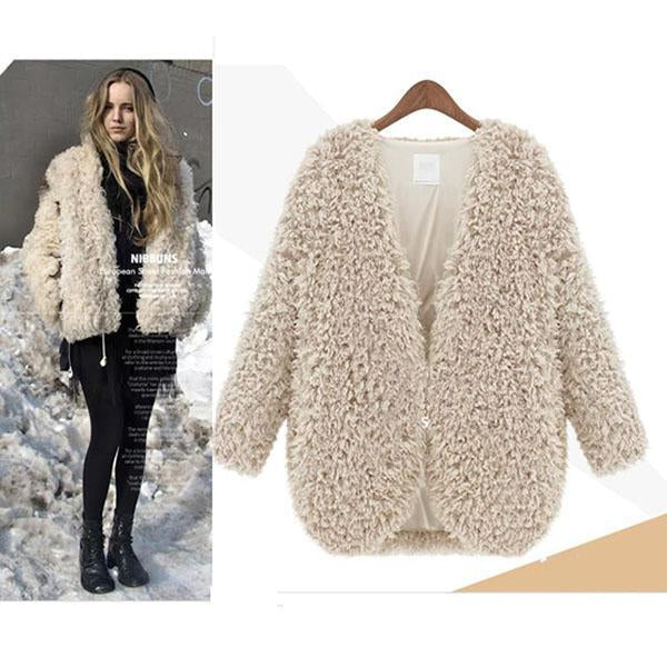 Women's Warm Lamb Coat Short Jacket