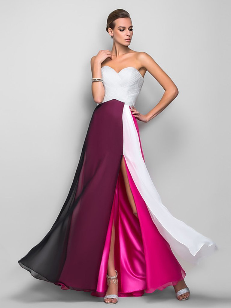 Off-the-shoulder Split-side Evening Dress