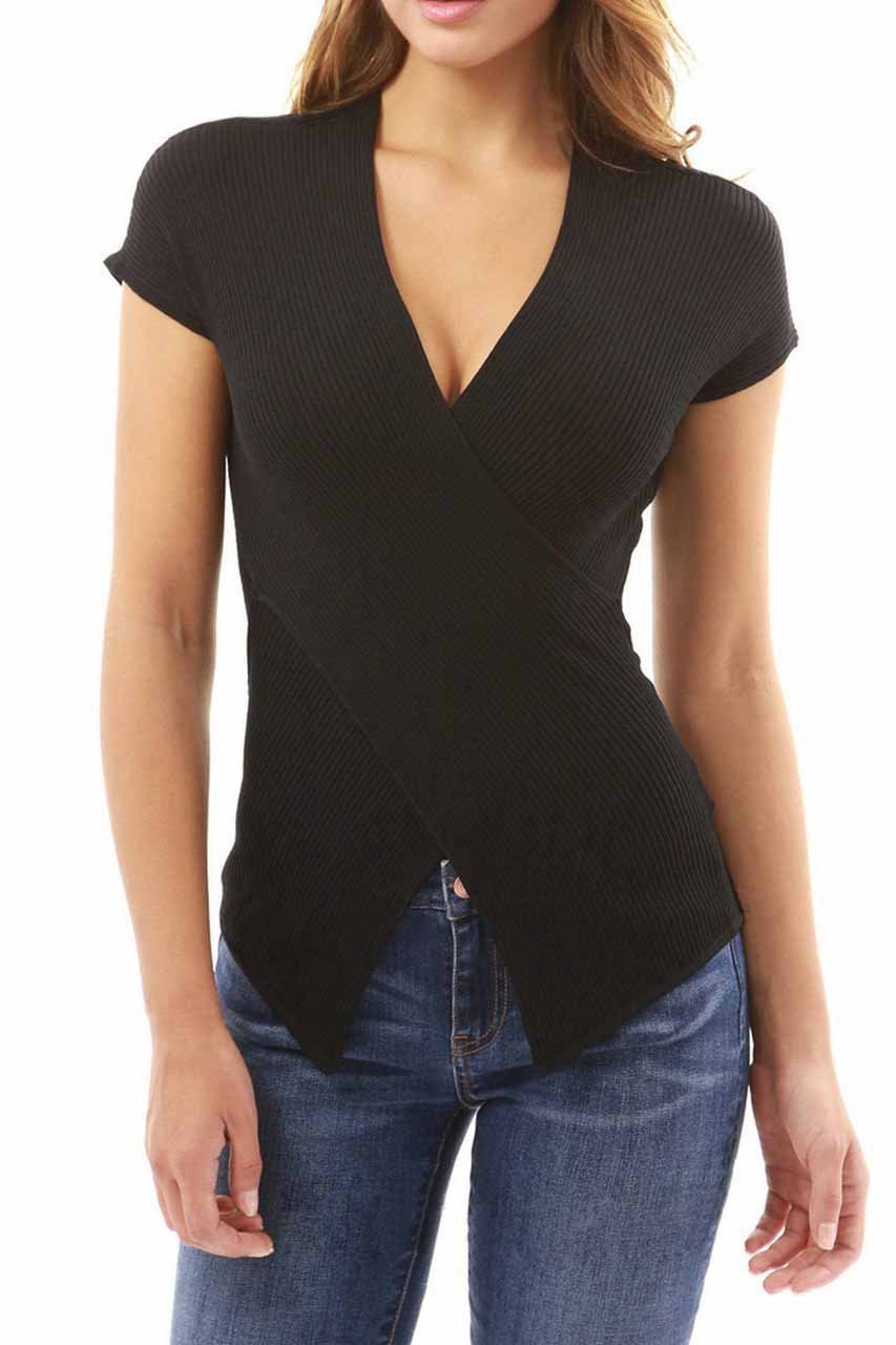 Sexy V Collar Slim Fit Blouse