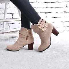 Martin Boots In Chunky Ankle Boots