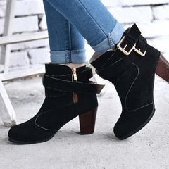 Martin Boots In Chunky Ankle Boots