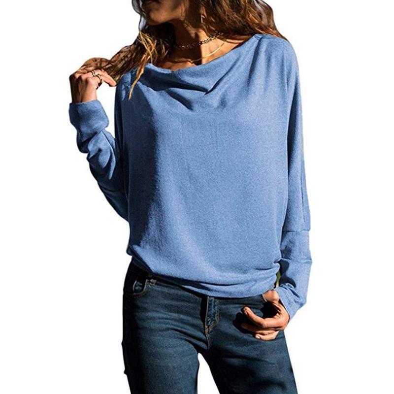 Fashion Long Batwing Sleeve Plain T-Shirts