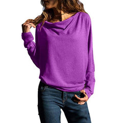 Fashion Long Batwing Sleeve Plain T-Shirts