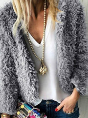 Casual Plain Long Sleeve Fashion Jackets
