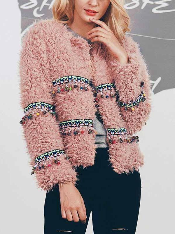 Casual Plain Long Sleeve Fashion Jackets