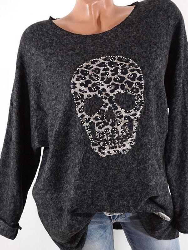 Round Neck  Leopard Printed T-Shirts
