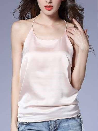 Fashion Pure Round neck Vests