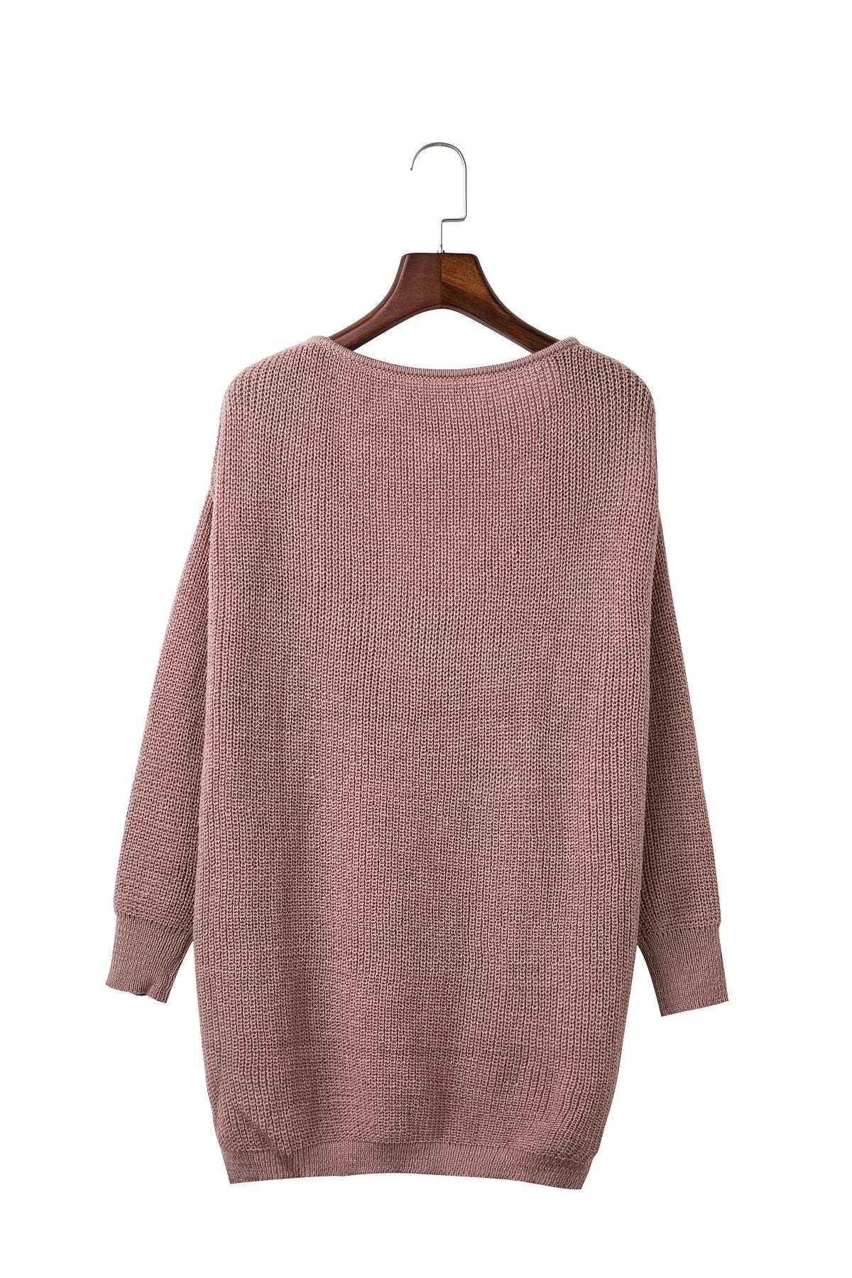 Sexy V-Neck Shoulder Out Irregular Sweater