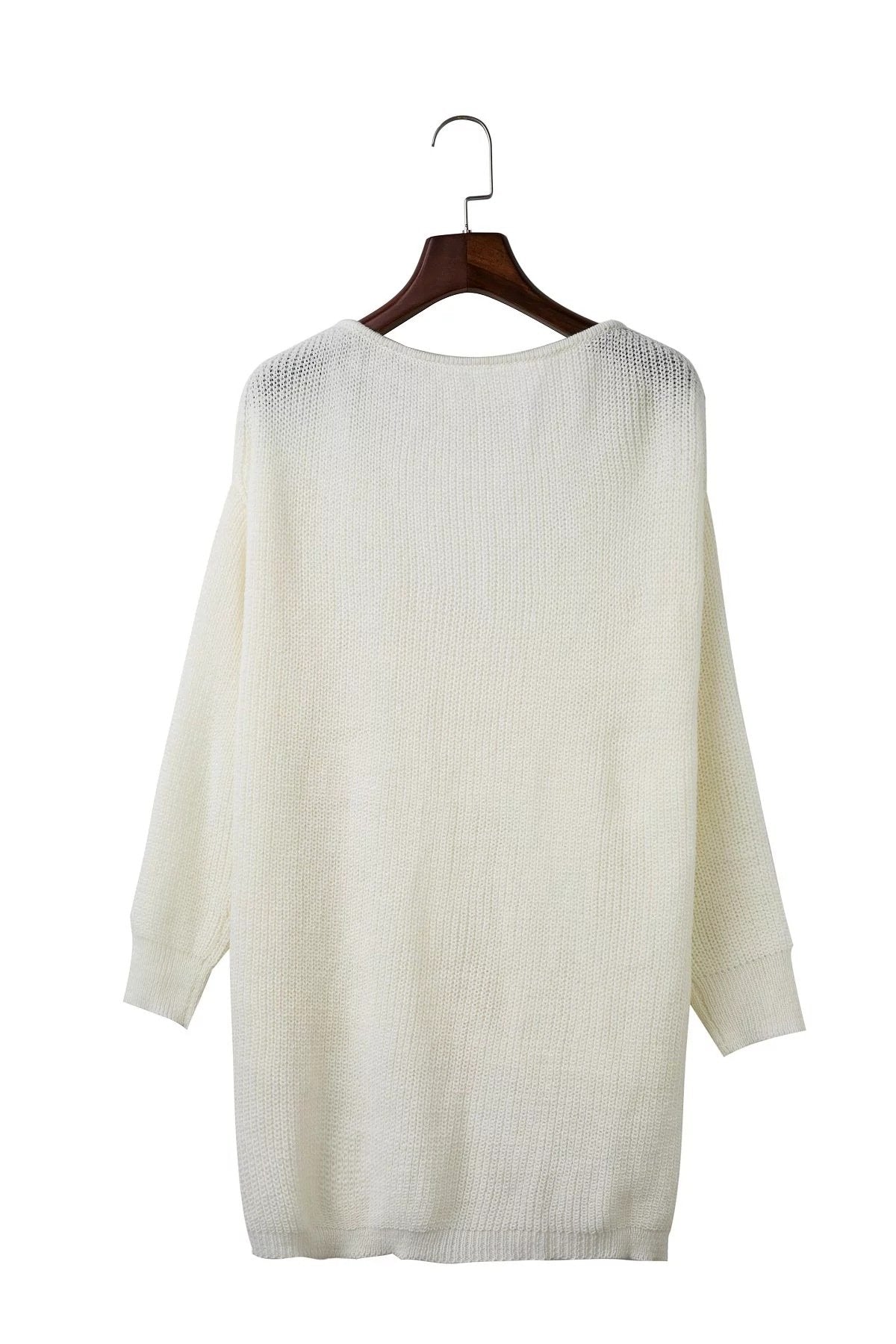 Sexy V-Neck Shoulder Out Irregular Sweater