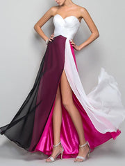 Off-the-shoulder Split-side Evening Dress