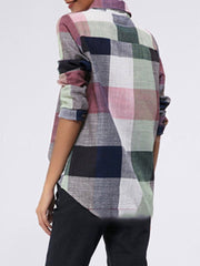 Cotton Grid Elegant Daily Blouse