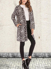 Fashion Leopard Print Woman Coat